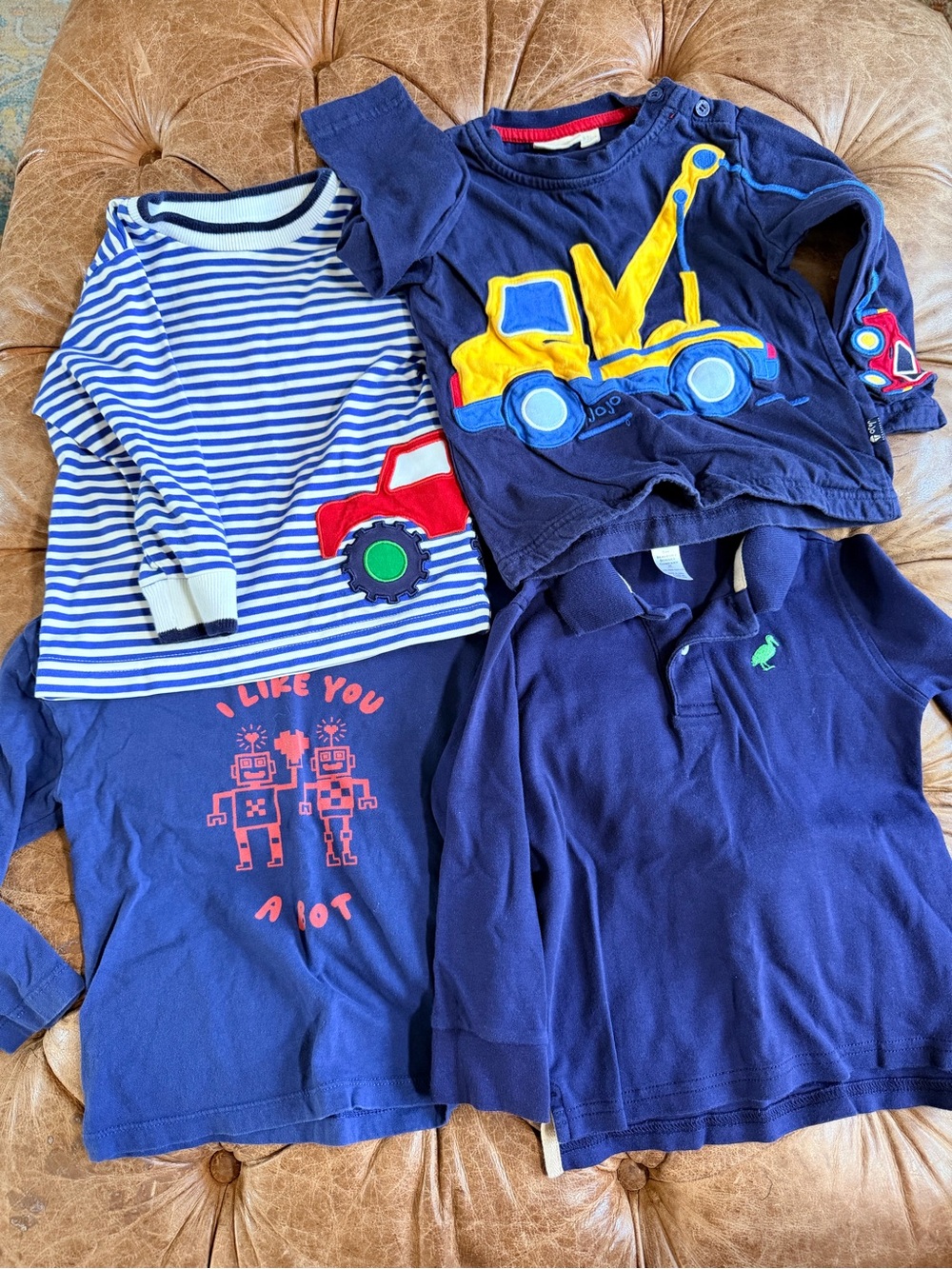 Boys 3T Shirt Bundle Hanna Andersson JoJo Maman Bébé Beaufort Bonnet